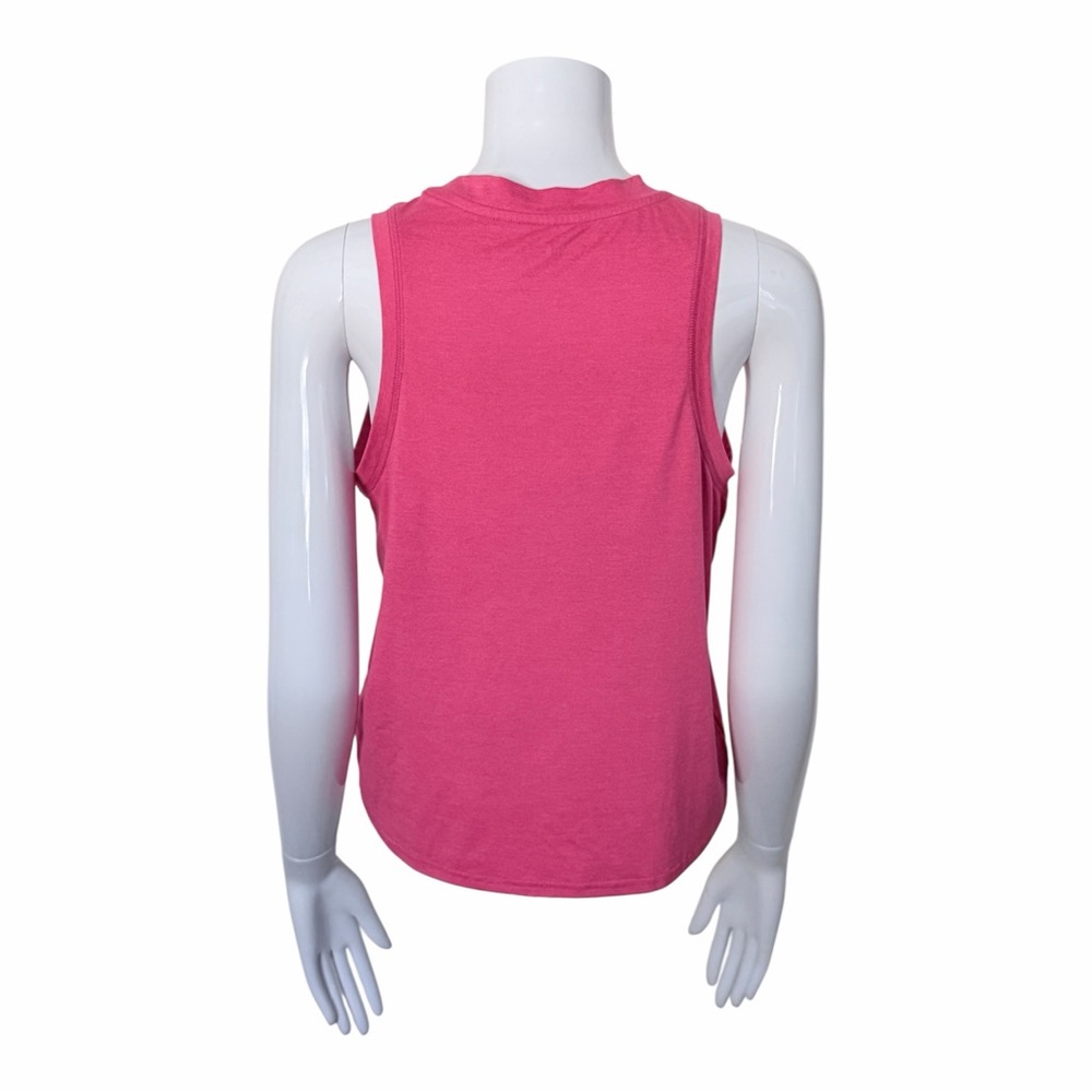 Quince Flow-Knit Breeze High Neck Activewear Tank Size Small Heather Coral - Picture 5 of 9